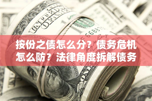 武汉按份之债怎么分？债务危机怎么防？法律角度拆解债务分配与风险自保指南