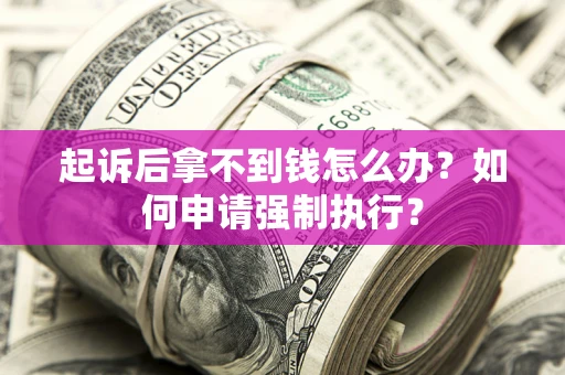 武汉起诉后拿不到钱怎么办？如何申请强制执行？