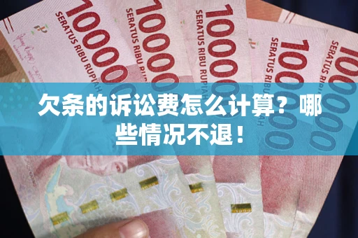 武汉欠条的诉讼费怎么计算？哪些情况不退！