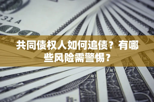 武汉共同债权人如何追债？有哪些风险需警惕？