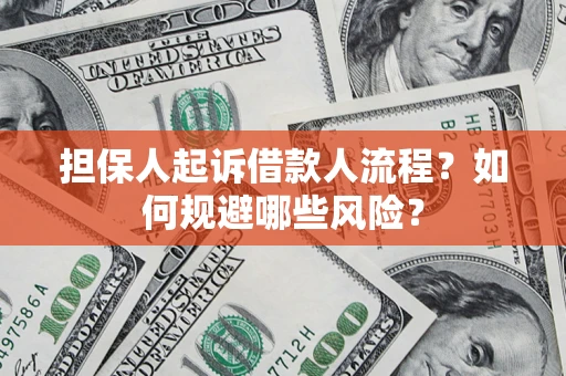 武汉担保人起诉借款人流程？如何规避哪些风险？