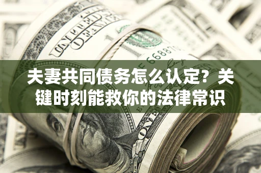 武汉夫妻共同债务怎么认定？关键时刻能救你的法律常识